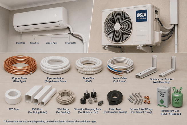 AC Installation Services in Al Ain – Professional Cooling Solutions by OSTA Services تركيب المكيفات في العين – حلول تبريد احترافية من خدمات اسطا